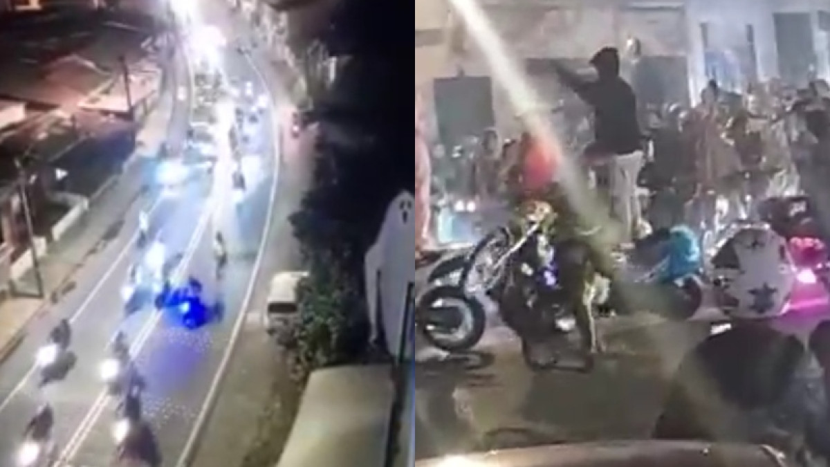 Maniobras y recorrido de los motociclistas.