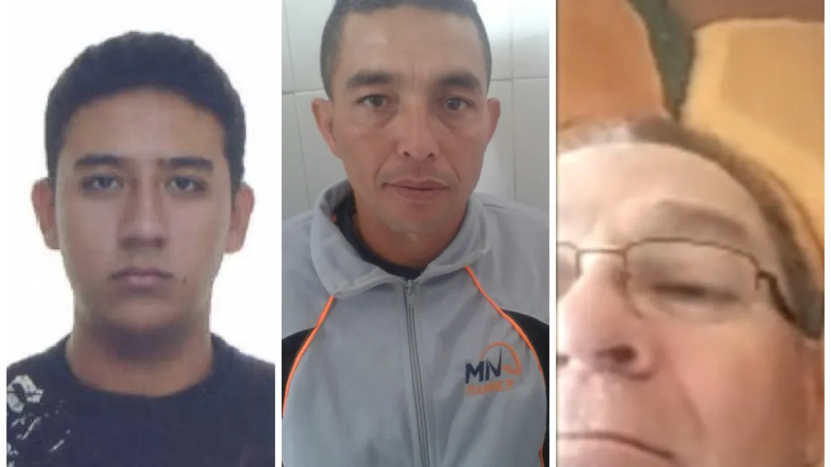 Yéferson López, líder de los R6; Ubaldo de Jesús Velásquez y Luis Ángel Quintero, los capturados.