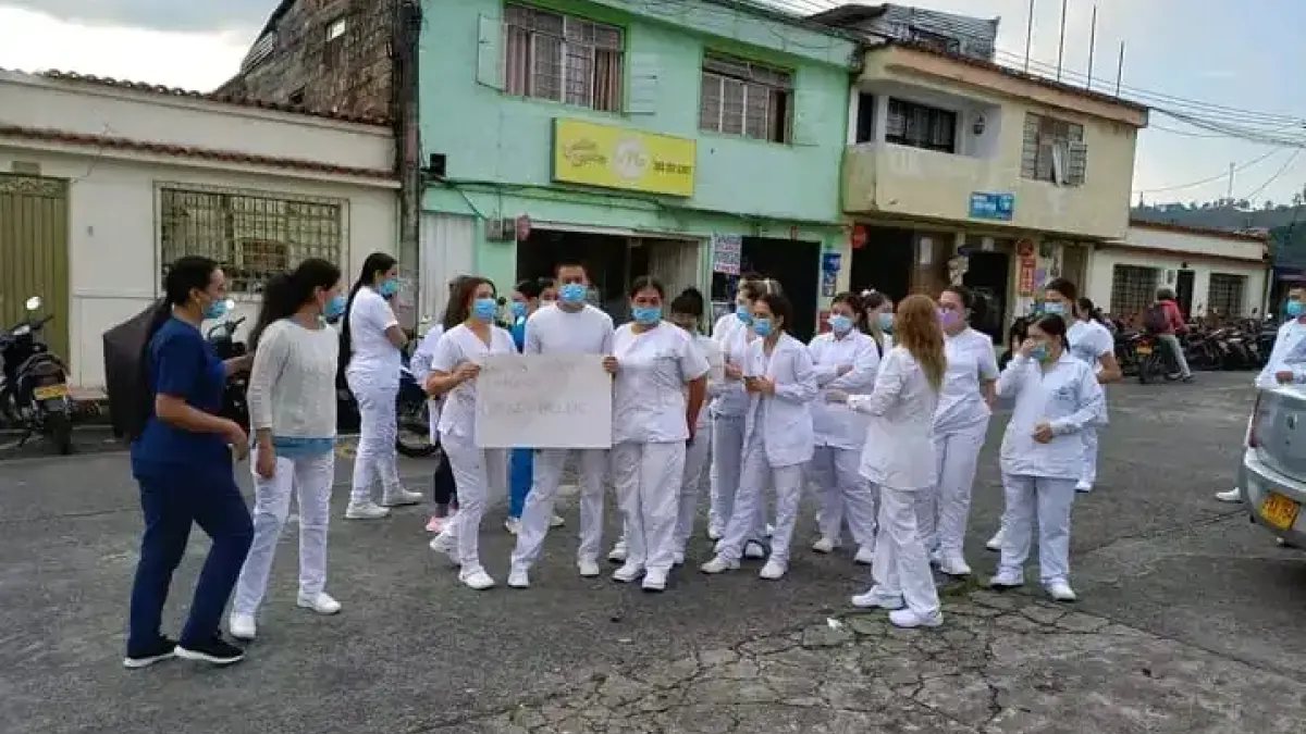 En el Hospital San Marcos de Chinchiná están en huelga por el no pago de salarios