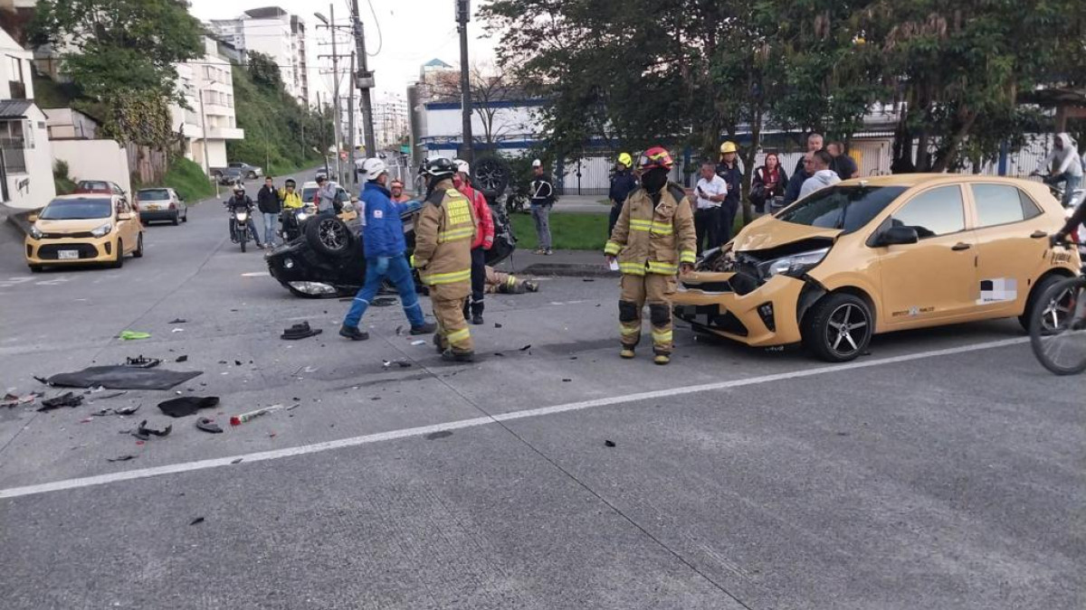 Cuatro lesionados causó este accidente en el sector de Mabe.