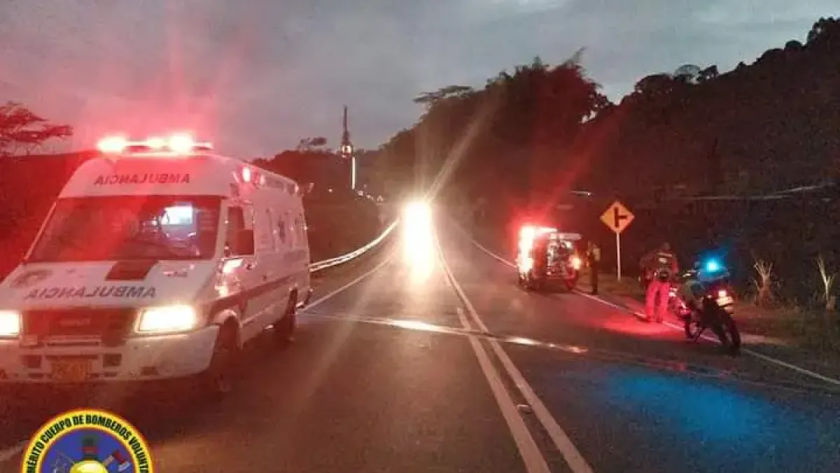 Dos heridos en choque de una moto con un caballo en Chinchiná 
