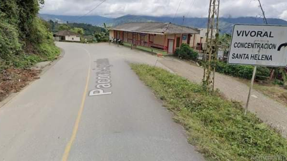 Viboral, sector del atentado.