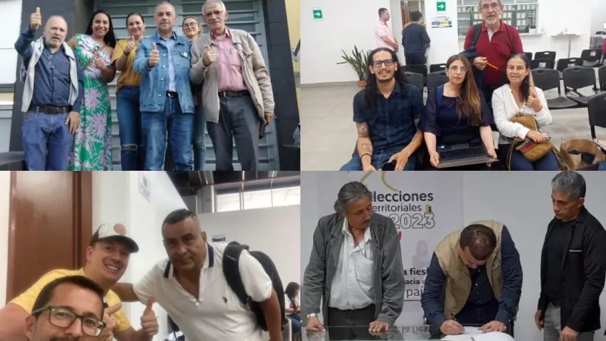 Ellos son los candidatos a Alcaldía de Manizales y Gobernación de Caldas que se inscribieron el pasado sábado. 