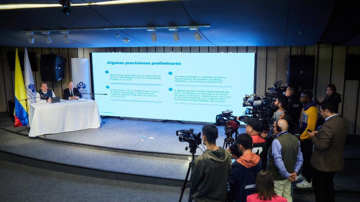 La Defensoría del Pueblo hace un llamado a la institucionalidad del Estado a prevenir el riesgo de conflictos sociales en 133 municipios de 24 departamentos y en cinco localidades de la capital del país.