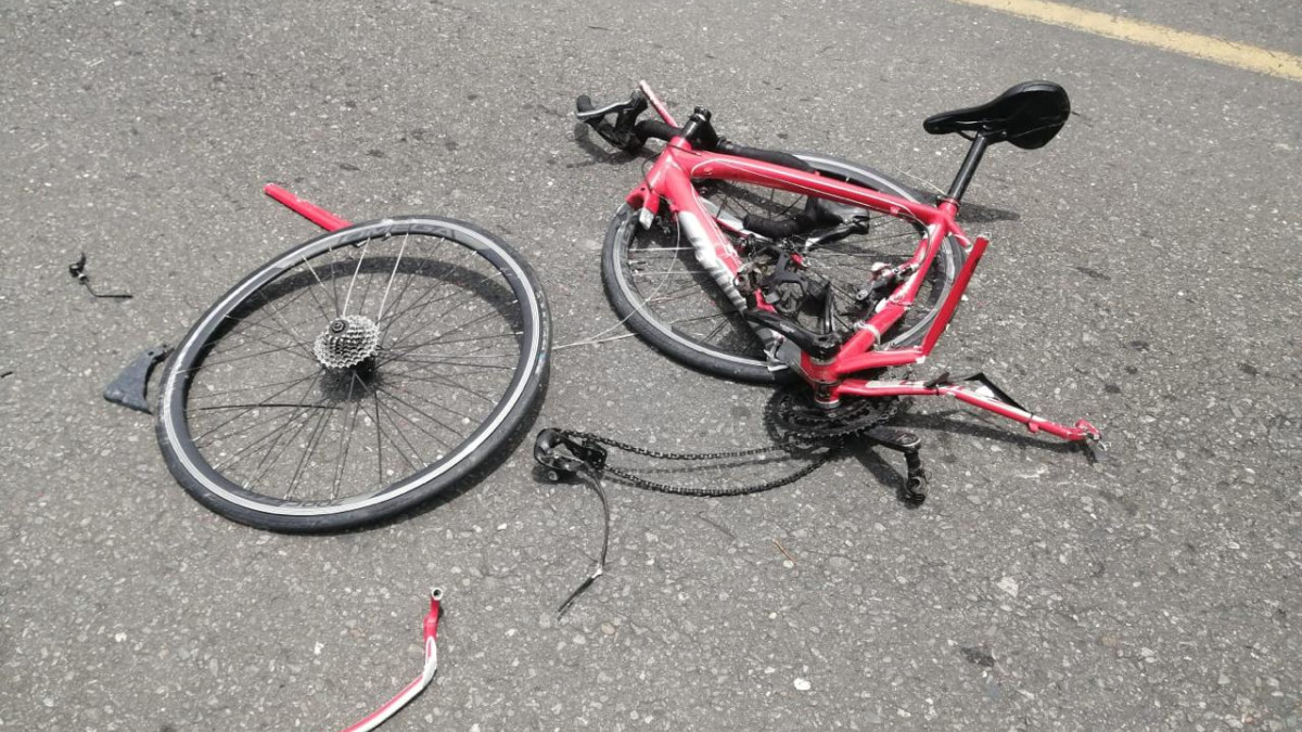 El accidente fue entre bicicleta y carro.