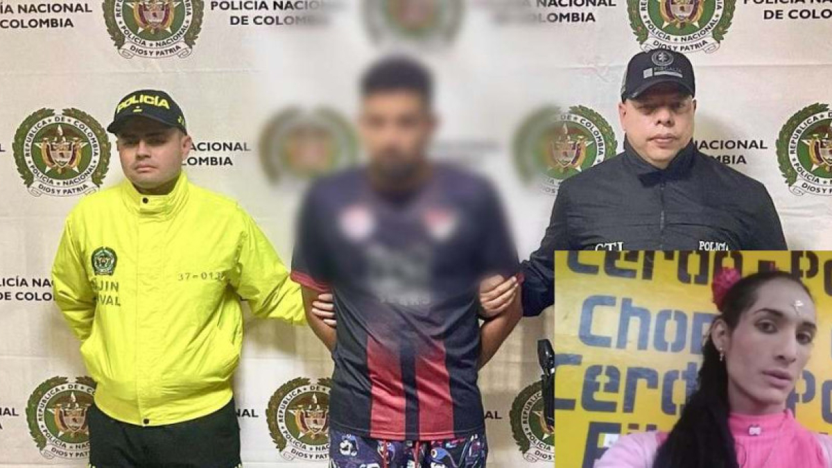 El sujeto detenido en Antioquia.