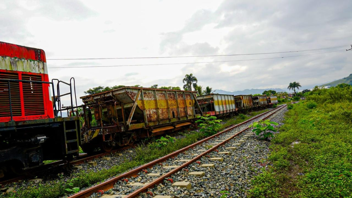 Caldas, Risaralda y Antioquia se unen para resucitar una red férrea y construir el Tren del Café. Su ambición tiene 238 kilometros. Así se ven los restos férreos entre Caimalita y la estación Pereira.