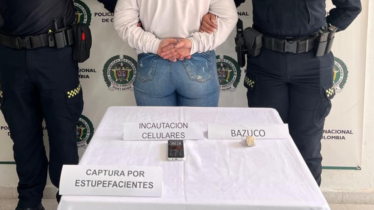 La capturada tenía en su poder un celular y bazuco, que pretendía ingresar a la cárcel de Pensilvania.