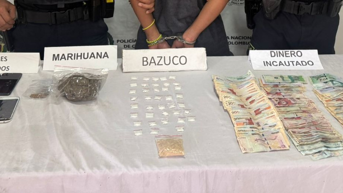 Foto| LA PATRIA  Esto le hallaron a alias Tavo.