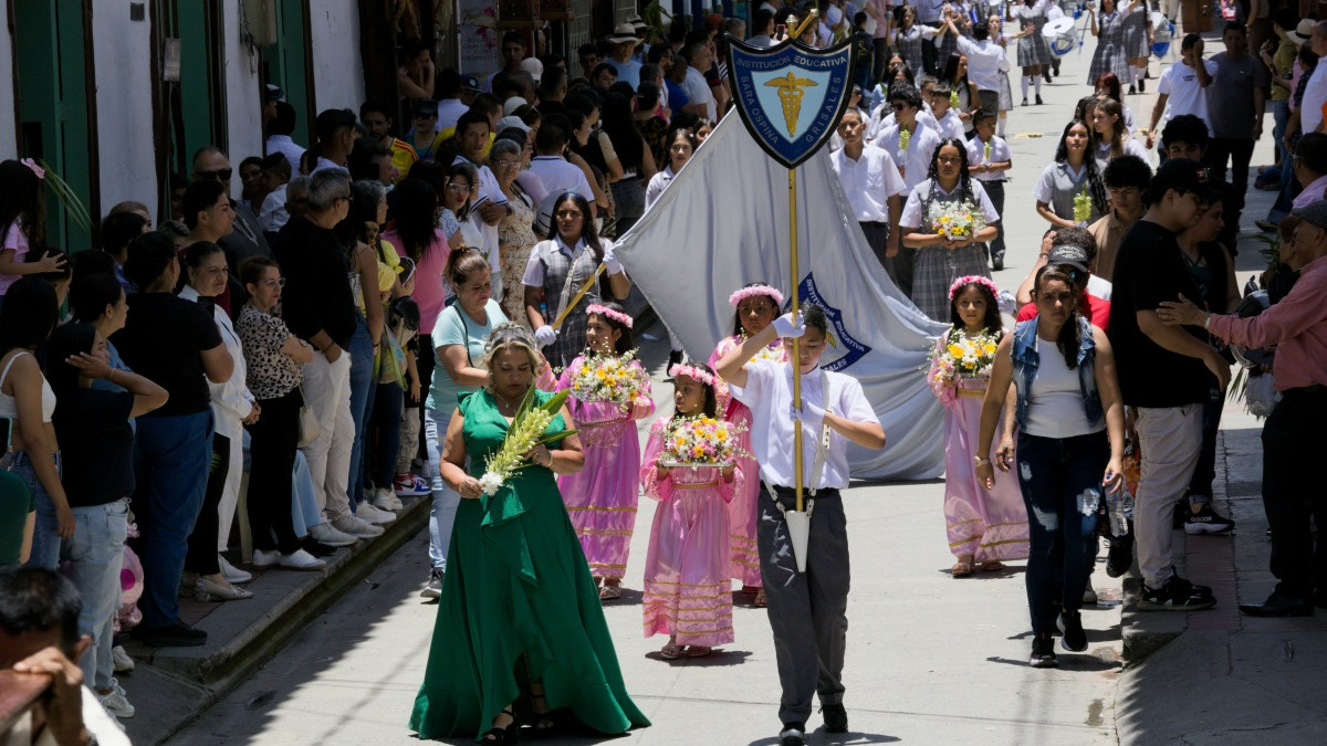 El Domingo de Ramos iluminó a un pueblo patrimonio de Caldas este 29 de marzo.
