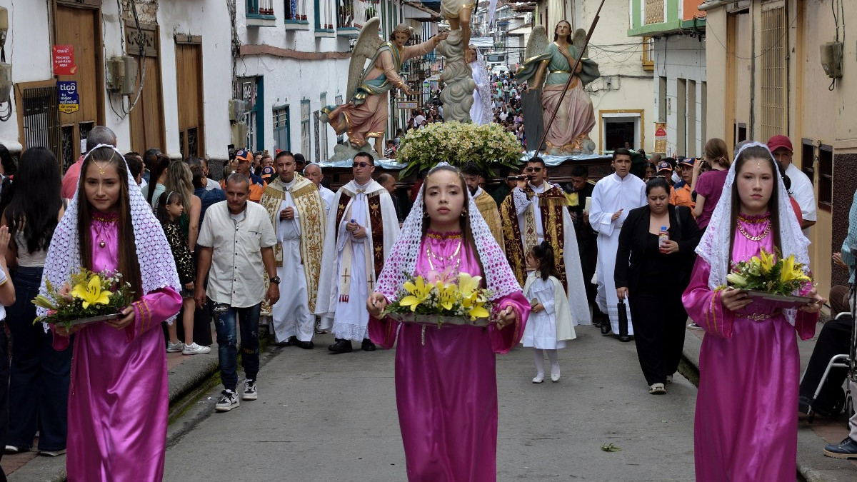 Este pueblo patrimonio de Caldas vive la Semana Santa con pinturas y procesiones conozca la programación