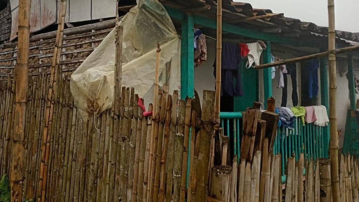 Esta es la casa que se va a reconstruir. El dinero ya se encuentra en Anserma.