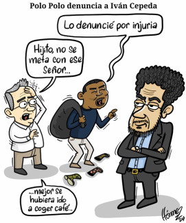 Caricatura 12 de diciembre del 2024: Miguel Polo Polo denuncia a Iván Cepeda