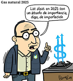 Caricatura 23 de diciembre del 2024: Gas natural 2025