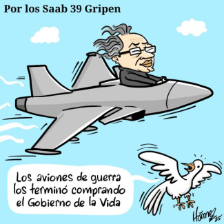 Caricatura 5 de abril del 2025: Por los Saab 39 Gripen