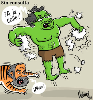 Caricatura 15 de mayo del 2025: Sin consulta popular