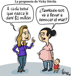 Caricatura 26 de mayo del 2025: La propuesta de Vicky Dávila, candidata presidencial