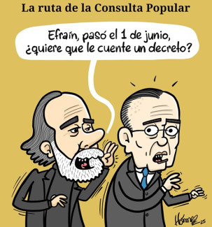 Caricatura 2 de junio del 2025: la ruta de la consulta popular