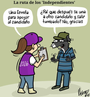 Caricatura 4 de junio del 2025: La ruta de los candidatos presidenciales 'independientes'