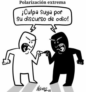 Caricatura 9 de abril del 2025: Polarización extrema en Colombia