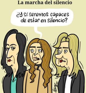 Caricatura 15 de junio del 2025: La marcha del silencio