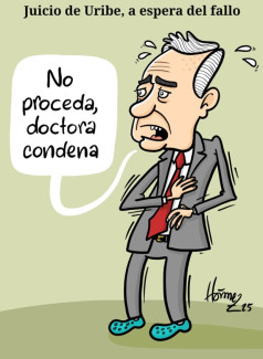 Caricatura 10 de julio del 2025: Juicio de Álvaro Uribe, a espera del fallo