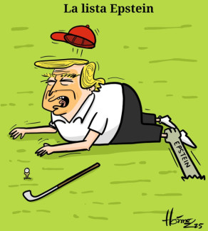 Caricatura 30 de julio del 2025: Donald Trump y la lista Epstein