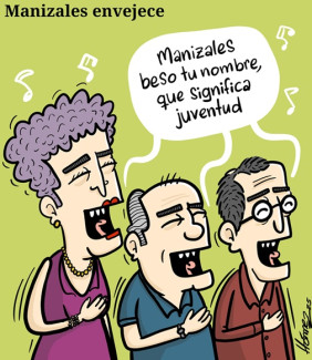 Caricatura 28 de agosto del 2025: Manizales envejece