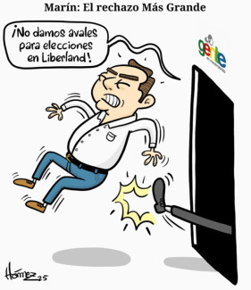 Caricatura 31 de agosto del 2025: Carlos Mario Marín: El rechazo Más Grande
