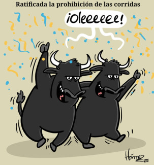 Caricatura 6 de septiembre del 2025: Ratificada la prohibición de las corridas de toros