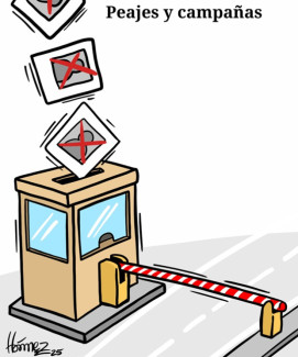 Caricatura 13 de septiembre del 2025: Peajes y campañas