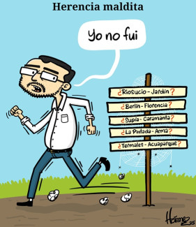 Caricatura 21 de septiembre del 2025: Herencia maldita de vías en Caldas