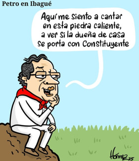 Caricatura 5 de octubre del 2025: Petro en Ibagué
