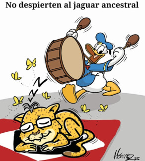 Caricatura 11 de noviembre del 2025: No despierten al jaguar ancestral