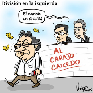 Caricatura 27 de noviembre del 2025: División en la izquierda colombiana