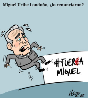 Caricatura 2 de diciembre del 2025: Miguel Uribe Londoño, ¿lo renunciaron del Centro Democrático?