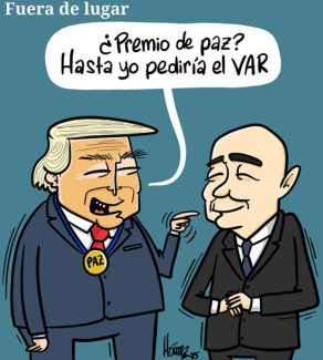 Caricatura 7 de diciembre del 2025: FIFA, fuera de lugar con premio de la paz a Donald Trump