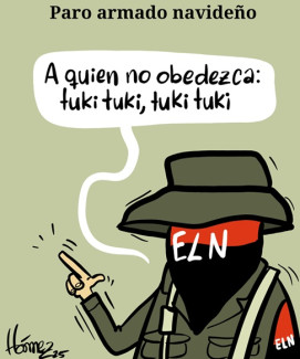 Caricatura 10 de diciembre del 2025: Paro armado navideño