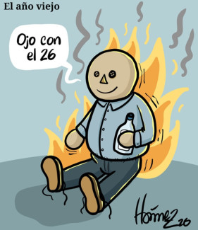 Caricatura 31 de diciembre del 2025: El año viejo