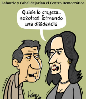 Caricatura 27 de enero del 2025: Lafaurie y Cabal dejarían el Centro Democrático