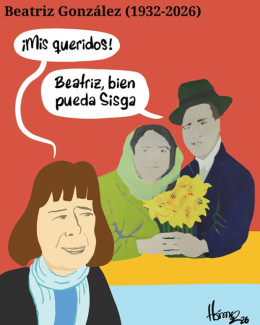 Caricatura 12 de enero del 2026: Beatriz González (1932-2026)