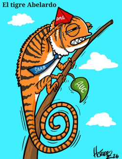 Caricatura 14 de enero del 2025: El tigre Abelardo de la Espriella