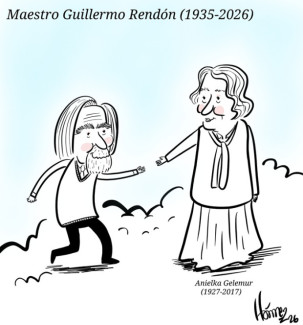 Caricatura 18 de enero del 2026: Maestro Guillermo Rendón (1935-2026)
