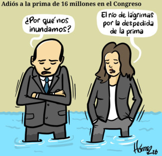 Caricatura 21 de enero del 2026: Adiós a la prima de $16 millones en el Congreso