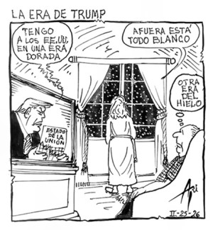 Caricatura 26 de febrero del 2026: La era de Trump
