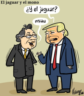 Caricatura 4 de febrero del 2026: El jaguar y el mono