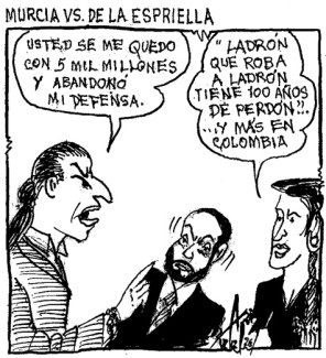 Caricatura 13 de febrero del 2026: David Murcia Guzmán vs. Abelardo de la Espriella