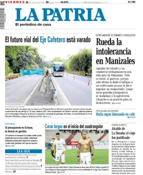 Portada 22 de noviembre del 2024