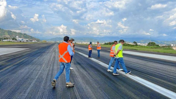 Pista del Matecaña, en mantenimiento