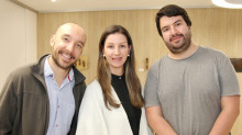 Juan Pablo Castañeda, María Clemencia Vázquez y Juan Pablo Vázquez.